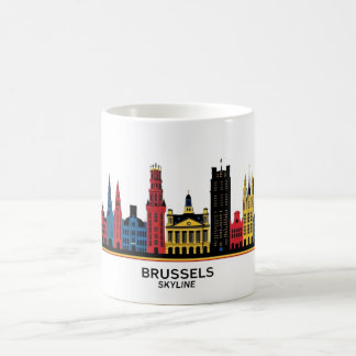 Mug Pop-Art Bruxelles Skyline 1