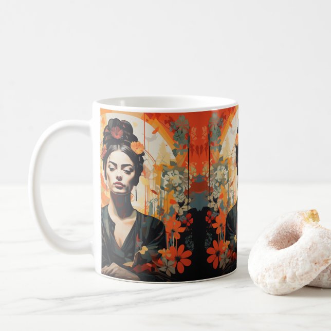 Mug Pop Art Frida (Avec donut)