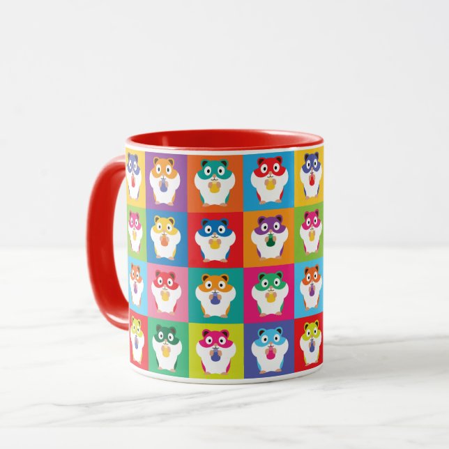 Mug Pop Art Hamsters Musique (Devant gauche)
