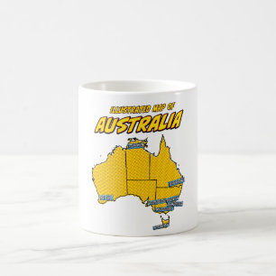 Mug Pop Art Illustré Australie