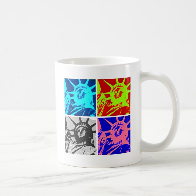 Mug Pop Art Lady Liberty New York City (Droite)