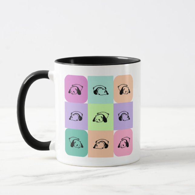 Mug Pop Art Panda Bear Mix (Gauche)