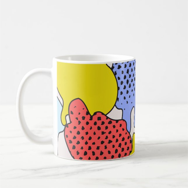 Mug Pop Art Splatz : Dessin comique (Gauche)