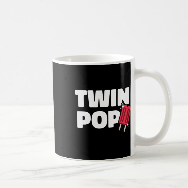 Mug Pop Fête des pères Papa De Jumeaux (Droite)