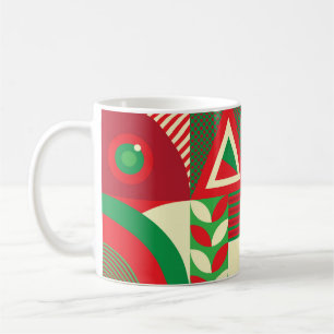 Mug Pop géométrique : Carreaux Abstraits colorés.