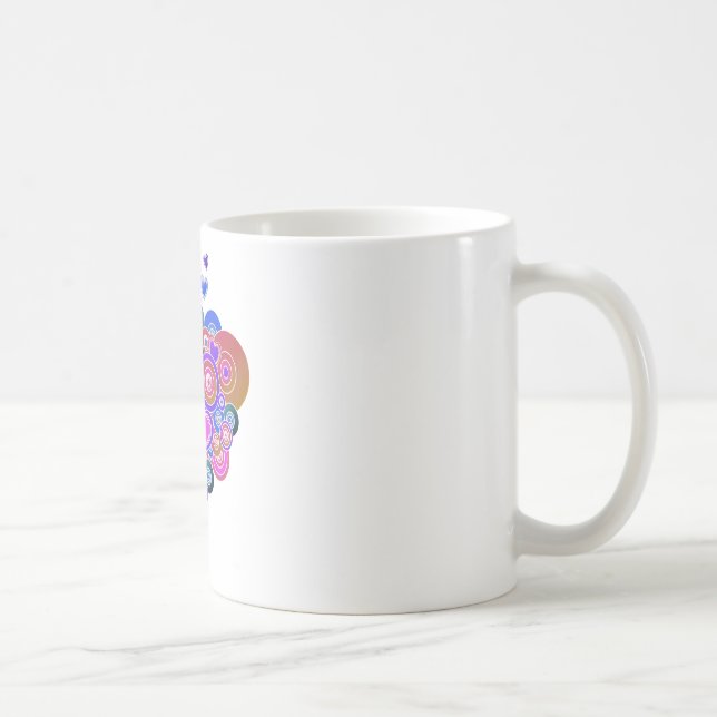 Mug PopArt Coeurs violets (Droite)