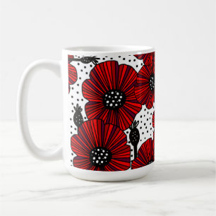 Mug Poppies de jardin et têtes de graines