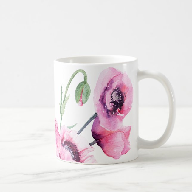 Mug Poppies roses (Droite)