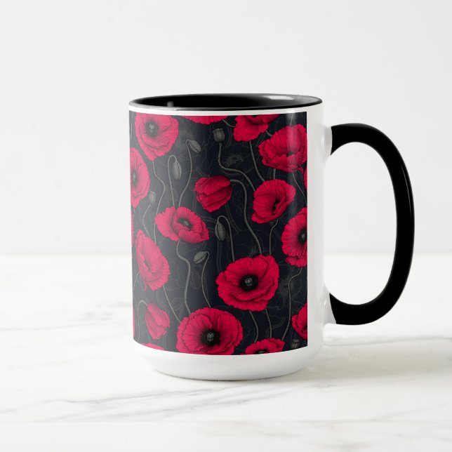 Mug Poppies rouges (Droite)