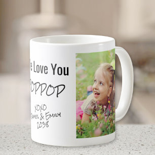 Mug Poppop We Love You Personnalisé Photo Names