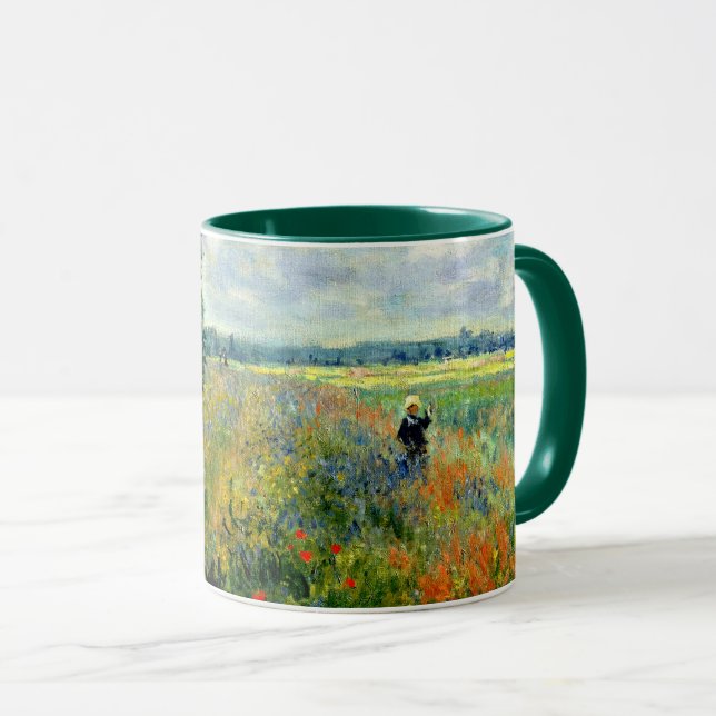 Mug Poppy Field, Argenteuil - Fine art by Claude Monet (Devant droit)