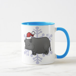 Mug Porc de miniature de Noël