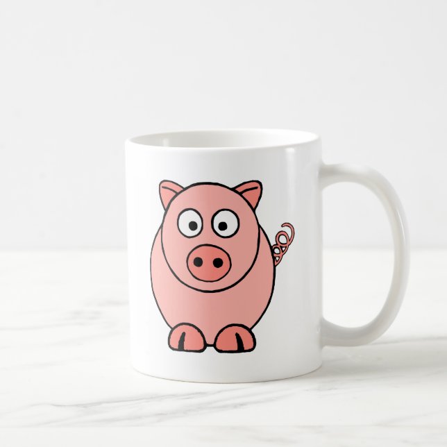 Mug Porc rose (Droite)