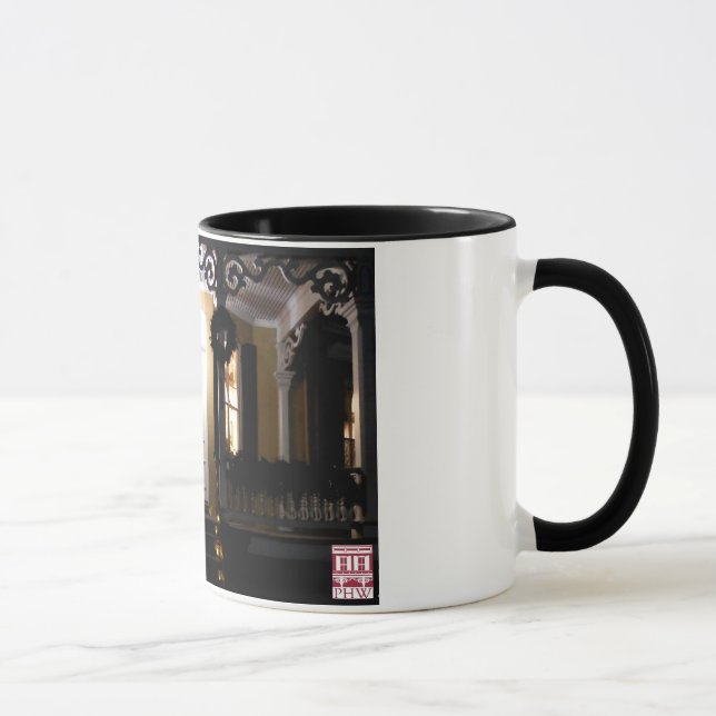Mug Porche de Chambre d'hexagone la nuit (Droite)