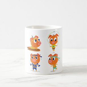 Mug Porcs qui s'activent