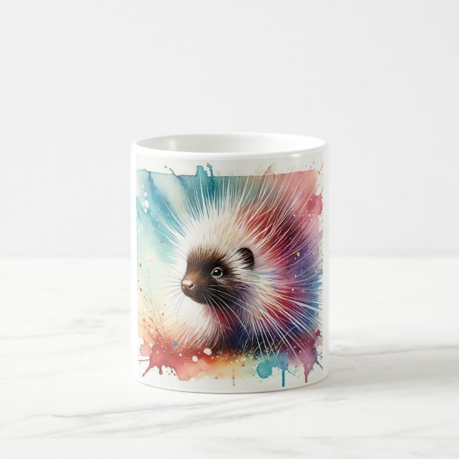Mug Porcupine Watercolor 180724AREF142 - Watercolor (Centre)