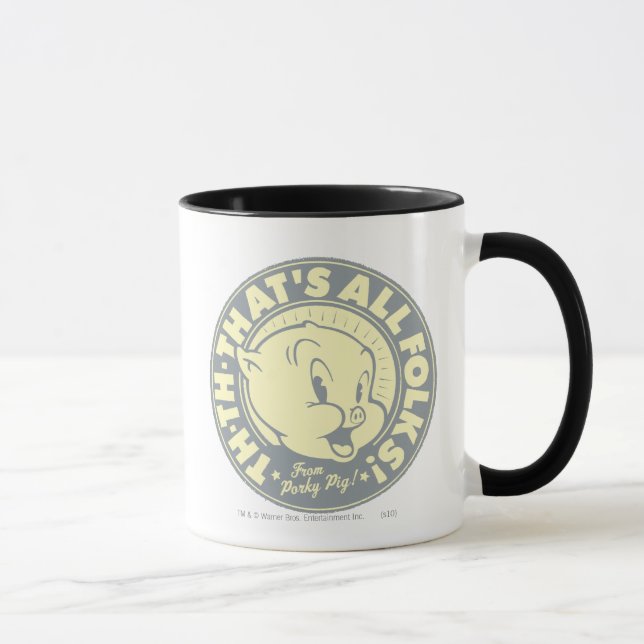 Mug Porky TH-TH-C'EST TOUT DES FOLKS ! (Droite)