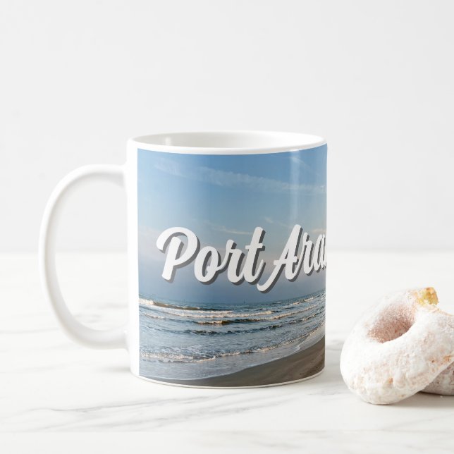 Mug Port Aransas Beach Sunset Texas Photography (Avec donut)