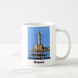 Mug Port de Crète Grèce de phare vieux, vieux port…