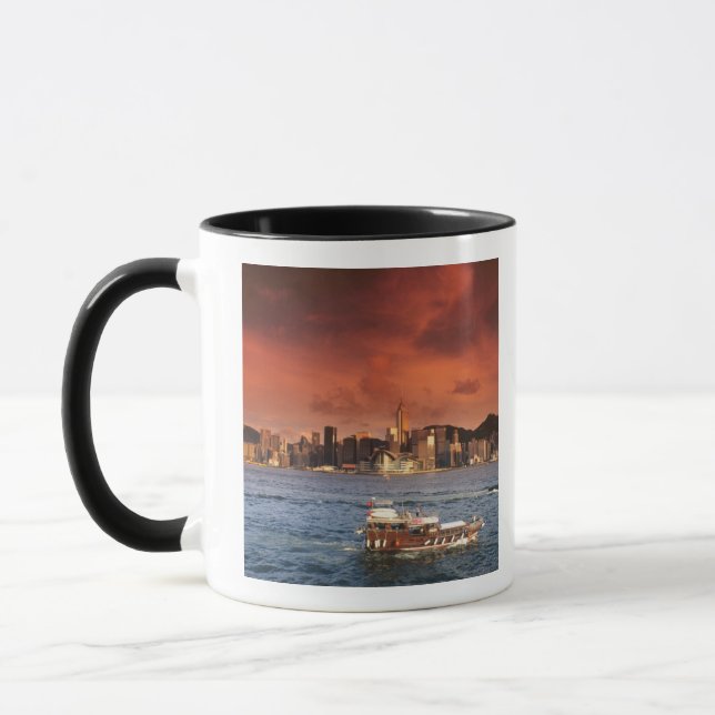 Mug Port de Hong Kong au coucher du soleil (Gauche)