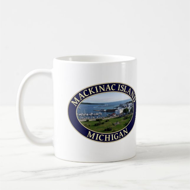 Mug Port de Mackinac Island et lac Huron dans le Michi (Gauche)