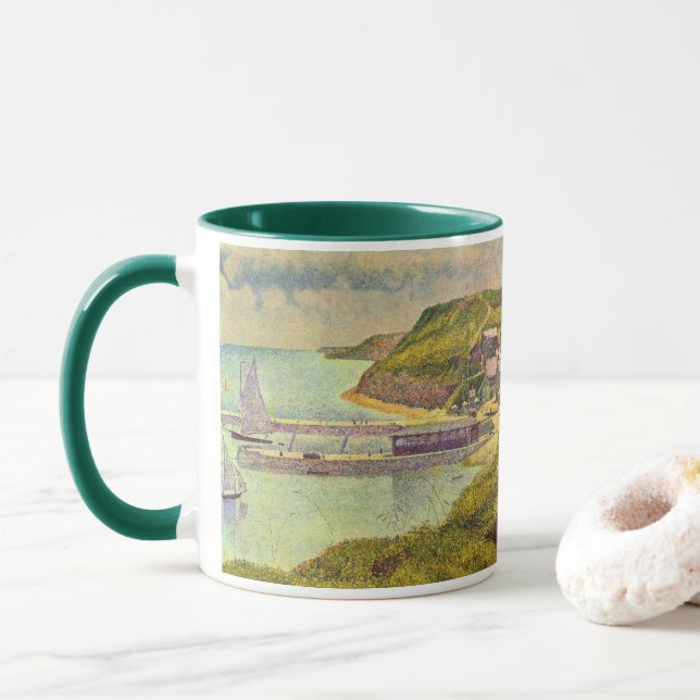 Mug Port-en-Bessin, marée haute par Georges Seurat (Avec donut)