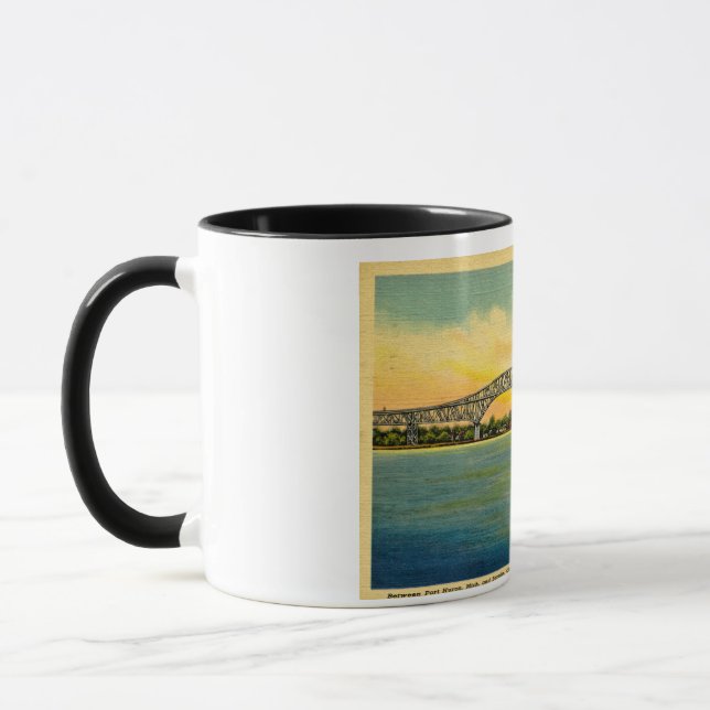 Mug Port Huron Michigan de pont de Bluewater (Gauche)