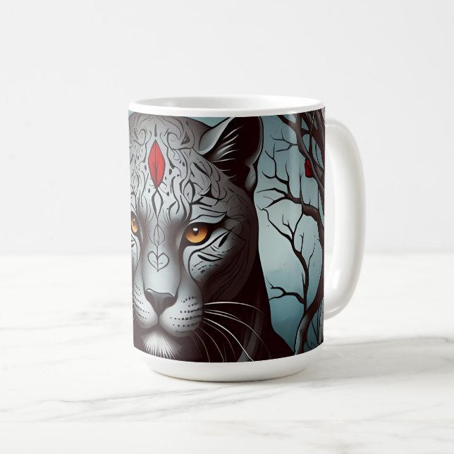 Mug Porte - clé acrylique (Devant droit)