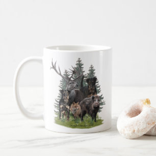 Mug Porte - clé Bouton Sticker Jagdterrier