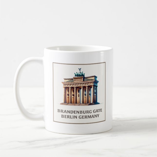 Mug Porte de Branbourg Berlin Allemagne (Gauche)