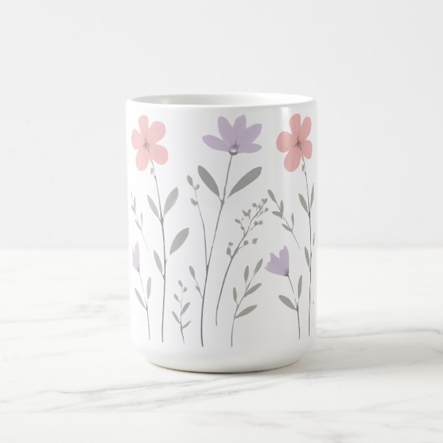 Mug Porte-documents Fleurs Pastel Bloom pour adolescen (Centre)