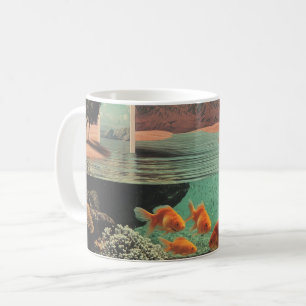 Mug Porte surréaliste dans le désert avec sous-marin