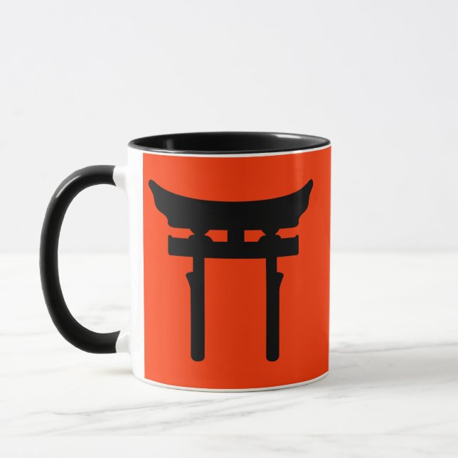 Mug porte torii (rouge) (Gauche)