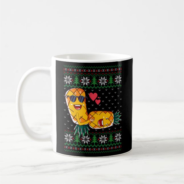 Mug Porter À L'Arrière À L'Ananas Faisant L'Amour Pat  (Gauche)