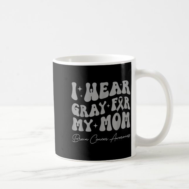 Mug Porter du gris pour maman forte sensibilisation au (Droite)