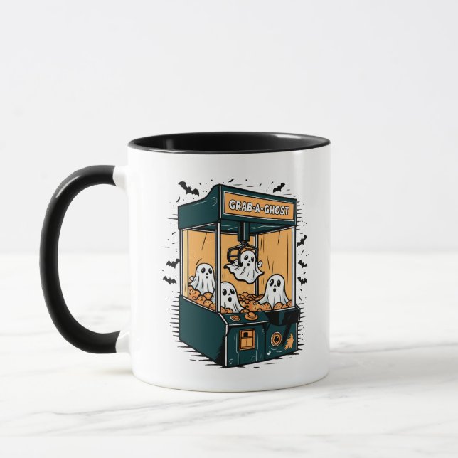 Mug Porter Une Machine À Laver Fantôme Halloween (Gauche)
