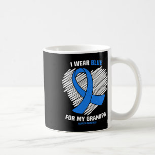 Mug Portez Bleu Pour Mon Grand-Père Alopecia Sensibili