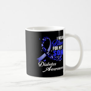 Mug Portez du bleu pour mon fils T1d de sensibilisatio