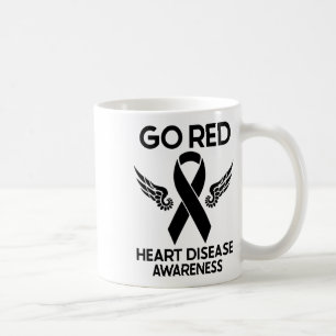 Mug Portez du rouge pour la sensibilisation à la malad