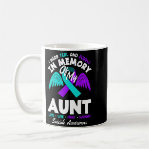 Mug Portez du sarcelle et du violet en mémoire de la t