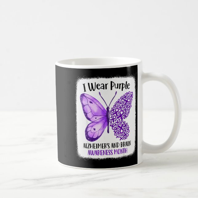 Mug Portez du violet mois de la sensibilisation à la m (Droite)