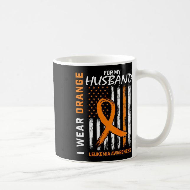Mug Portez Orange pour la sensibilisation à la leucémi (Droite)