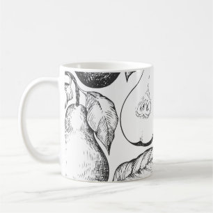 Mug Portez un motif sans soudure. Jardin vintage dessi