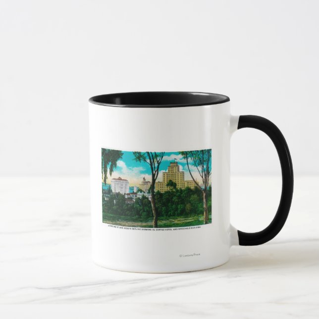 Mug Portion de la Skyline de San Diego montrant El Cor (Droite)