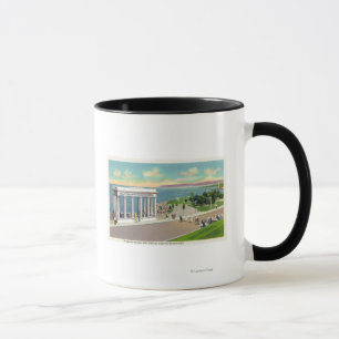 Mug Portique au-dessus de vue de Plymouth Rock de