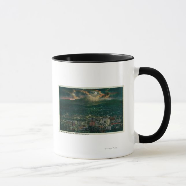 Mug Portland et Mt Hood au clair de lune (Droite)
