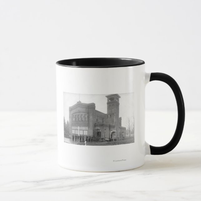 Mug Portland, OR Vue et tour de la caserne d'incendie (Droite)