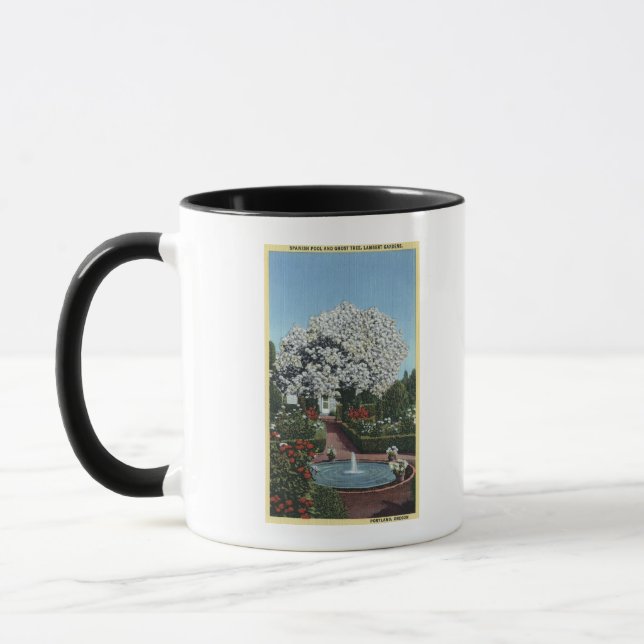 Mug Portland, Oregon - Espagnol Pool et arbre fantôme (Gauche)