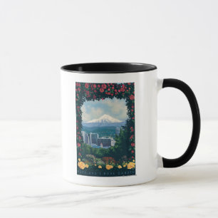 Mug Portland, OregonRose Garden Scene