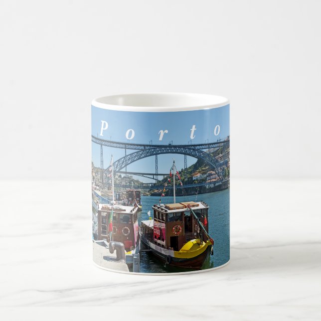Mug  Porto. Rivière Douro et pont Dom Luis I. (Centre)